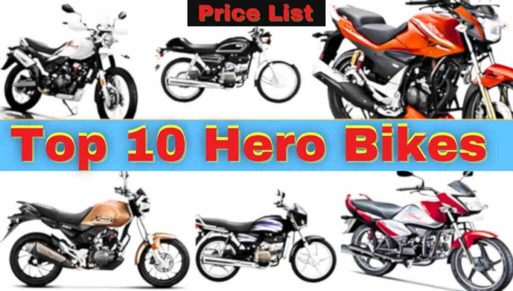 Top 10 Hero Bikes With Price List