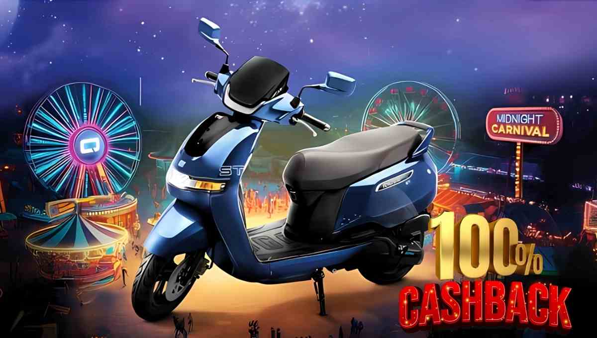 TVS iQube midnight carnival